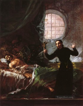 Francisco Goya Painting - St Francis Borgia Helping a Dying Impenitent Francisco de Goya